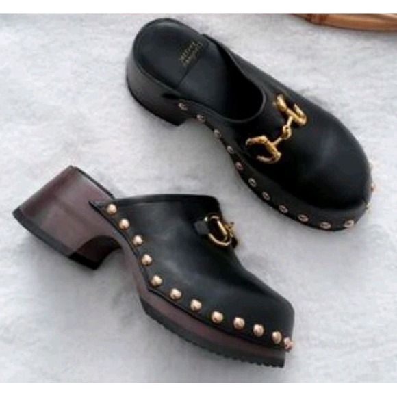 Jeffrey Campbell Shoes - Jeffrey Campbell Blockaid Platform Mules Brown Lug Sole Clogs Womens  8 NWOB